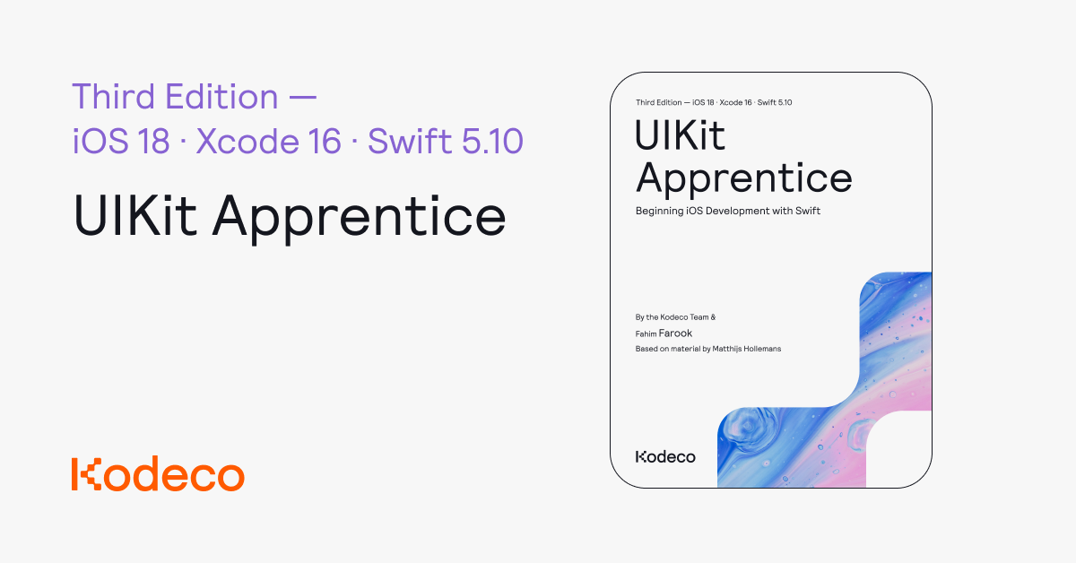 UIKit Apprentice | Kodeco